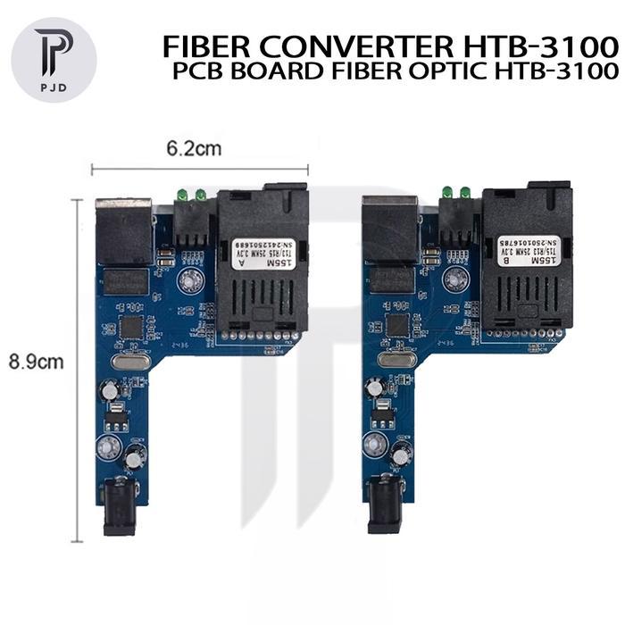 Pcb Netlink Htb-3100 A+B Side A Side B Fiber Optic Media Converter Fo