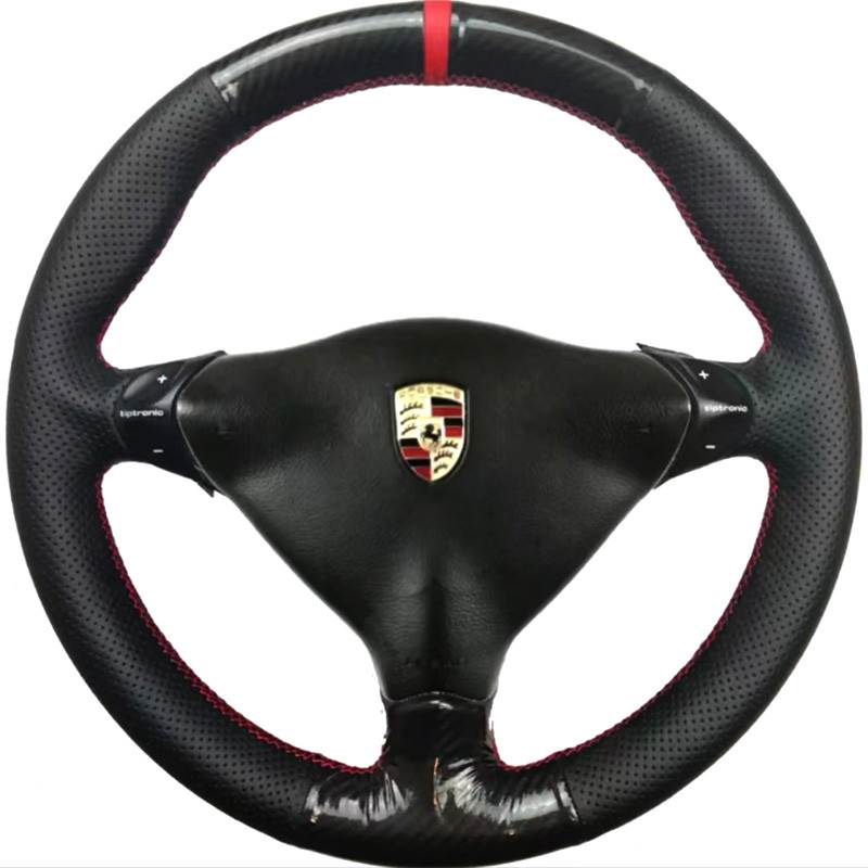 Hand-stitched Red Mark Non-slip Carbon Leather Suitable for Porsche Boxster S 986 911 996 1999-2004
