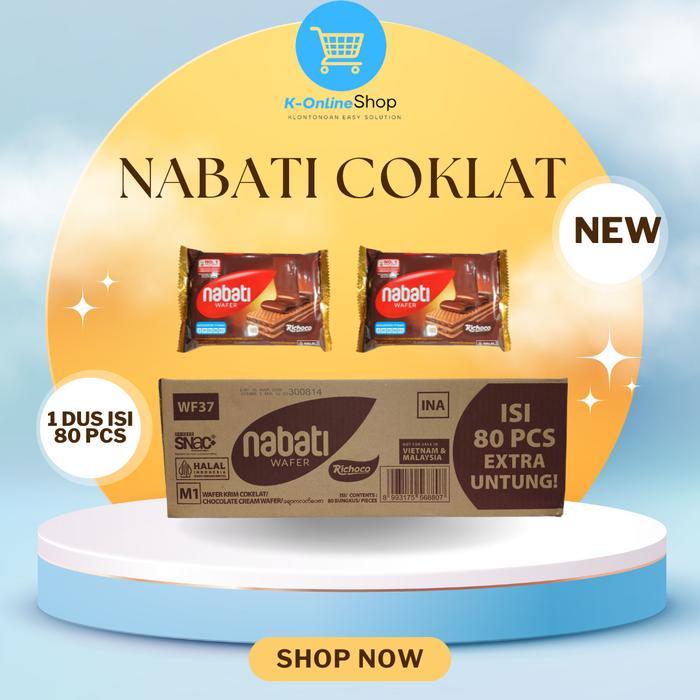 "New" [KOL X PAYDAY04] NABATI WAFER 1 DUS  KEJU  COKLAT - 1 DUS ISI 80 BKS
