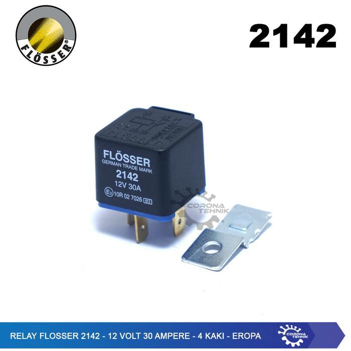 RELAY FLOSSER 2142 - 12 VOLT 30 AMPERE - 4 KAKI - EROPA MURAH