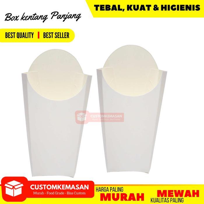 Kemasan Kentang Goreng Panjang 50pcs / Dus Kentang Goreng Panjang / Box Kentang Goreng Panjang