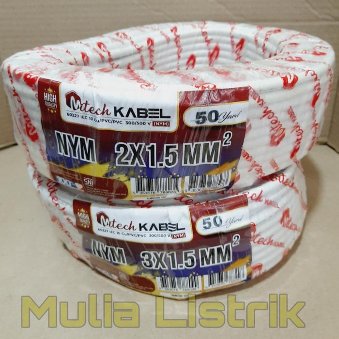 Kabel Listrik 2X1,5 / 3X1,5 Kabel Kawat Tembaga Sni