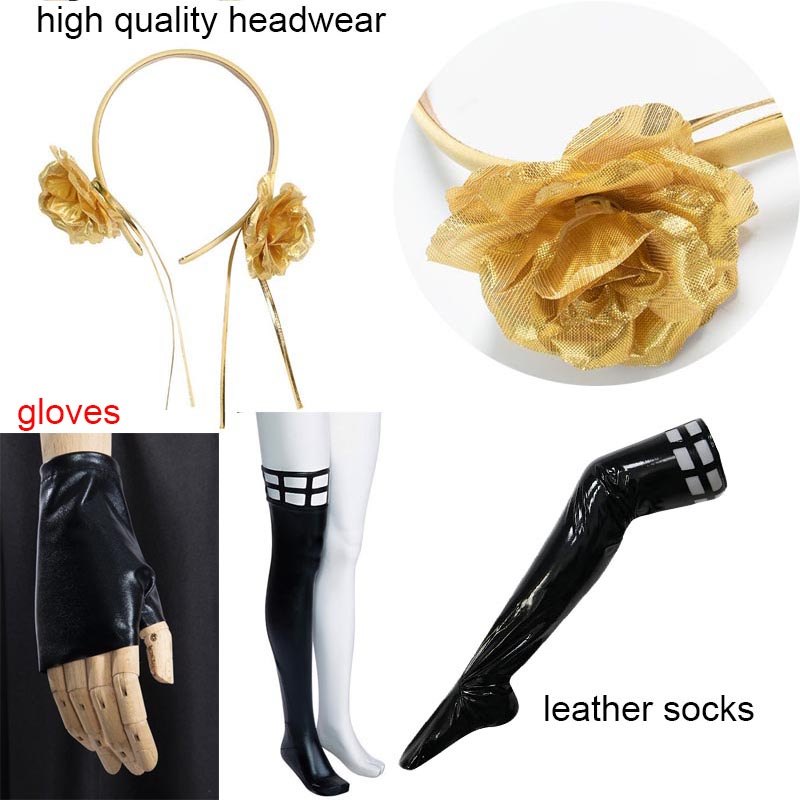 Yor Forger Cosplay costume Headband Elastic Thigh Stockings Tights Highs Wig Earrings Yor Forger
