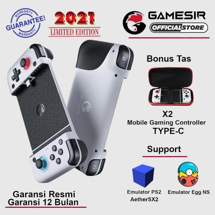 Gamesir X2 Type C Gamepad Mobile Gaming Phone Controller Egg Ns Ps2 Terbaru 