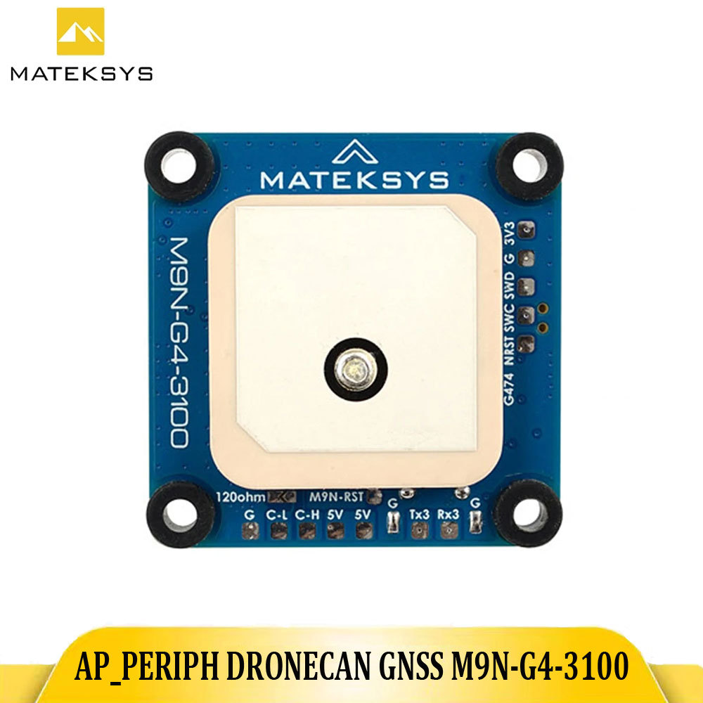 Sale MATEKSYS M9N-G4-3100 AP_Periph G474 CAN Node, NEO-M9N GNSS Module, RM3100, DroneCAN Protocol & 