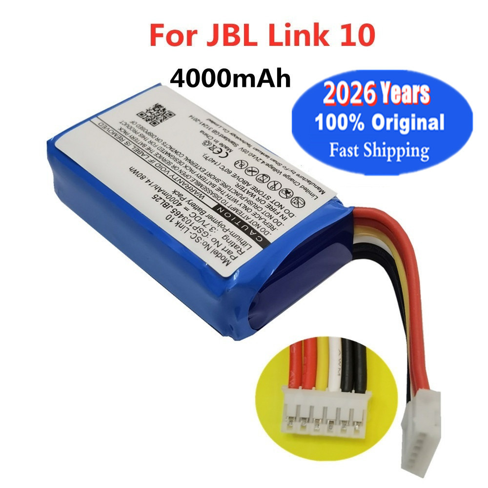 2026 Years 100% Original GSP103465 4000mAh Speaker Battery For JBL Link 10 Link10 Loudspeaker