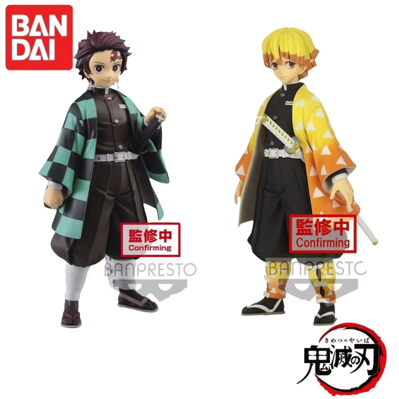 In Stock Original Bandai Demon Slayer Grandista Tanjiro Kamado Zenitsu Agatsuma Figurine Anime