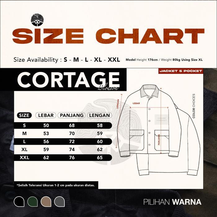 Jaket Polos Pria Kerah Corduroy Woodcutter Cortage Blouson Jacket Work Multi Pocket Outer American