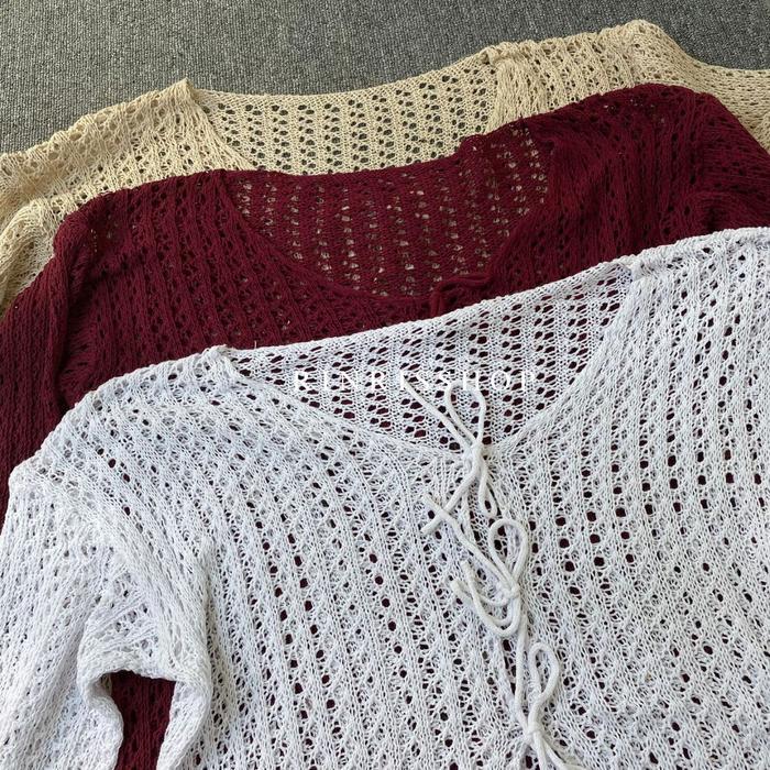 Aurora Cardi Tali Pita Korean Cardi Cardi Wanita Pasti Ori