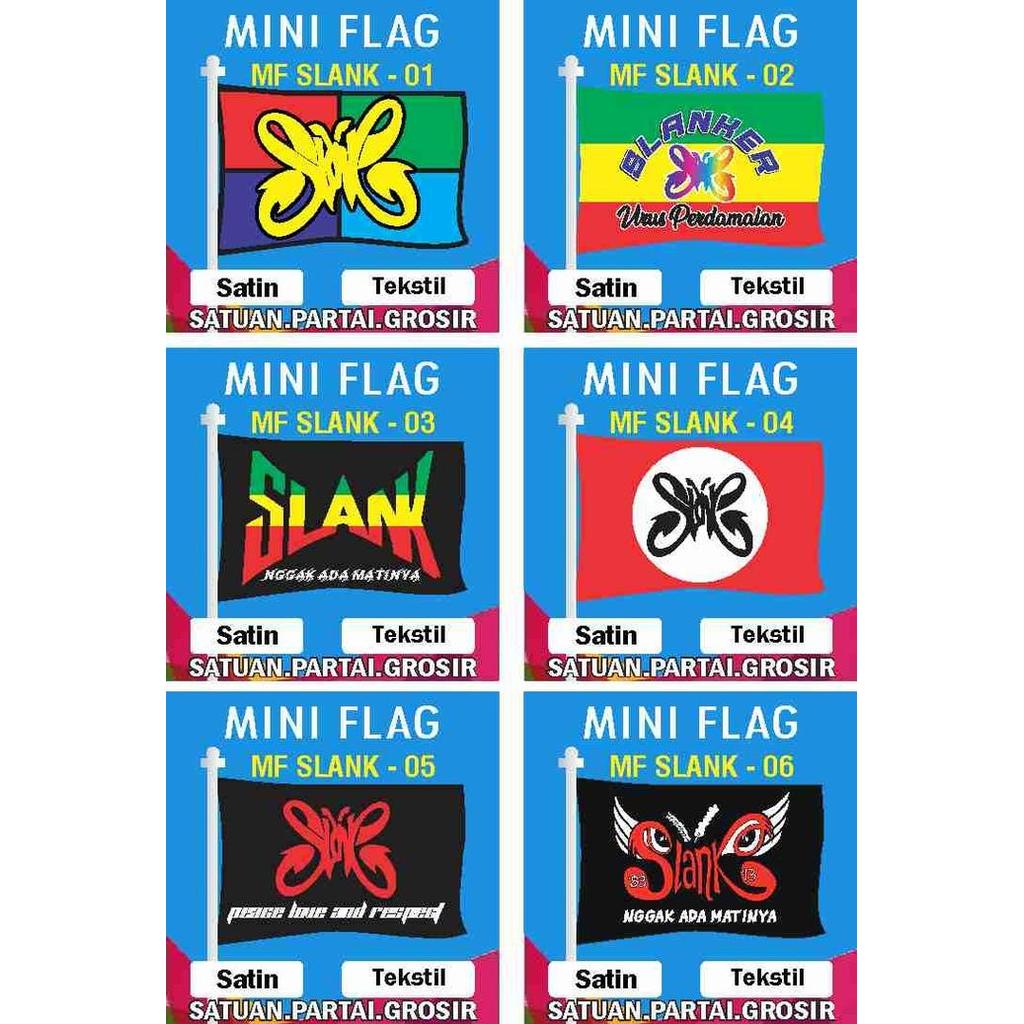 Sablon Bendera Printing CustomMotif SLANK/Bendera SLANK/Bendera Murah