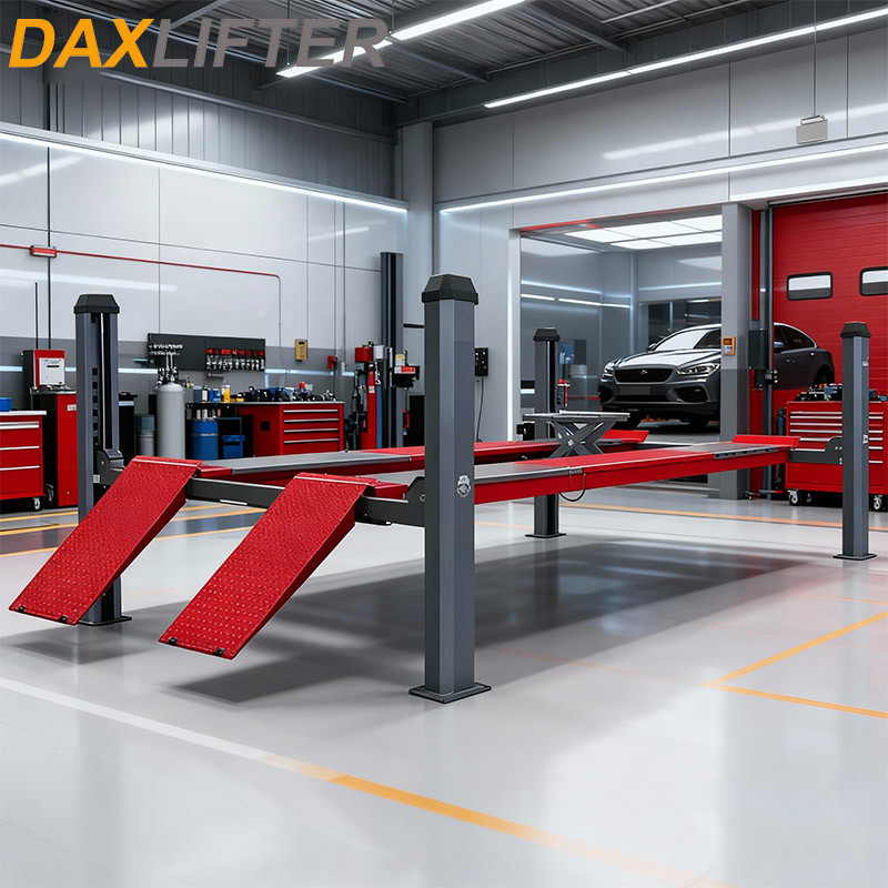 Best Selling Four Post Double Car Parking Hoist 4 Post Car Parking Hydraulic Lift