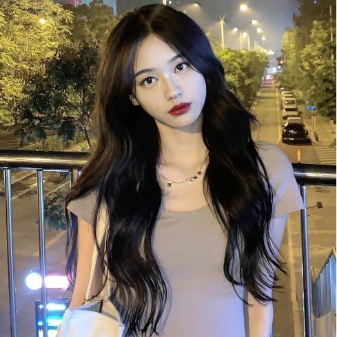 Rambut Wig - Wig Model Curly Panjang Hitam Tbk