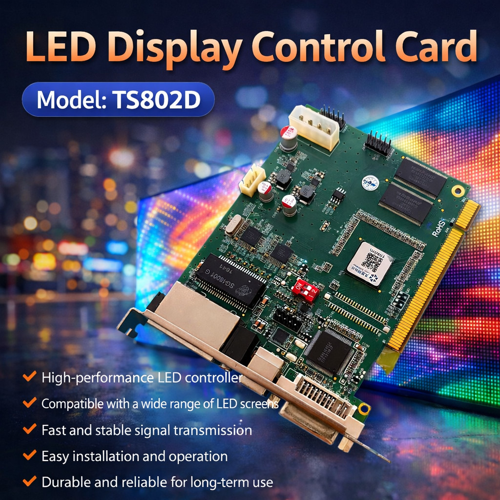 TS801D TS802 TS802D Full Color Synchronous LED Display Sending Card Controller for LED Screen
