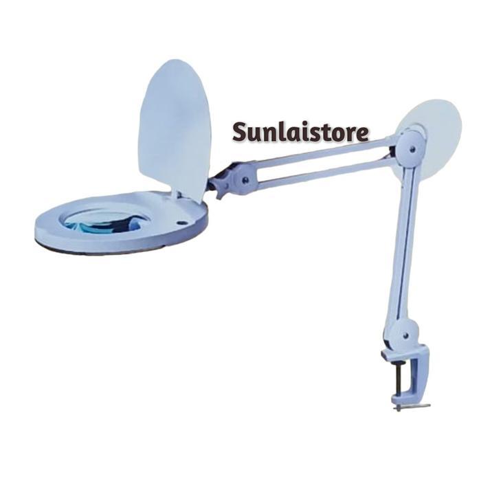 Kaca Pembesar Magnifying Lamp Lampu Sanfix SM-50-8 Clamp 8x Pembesaran