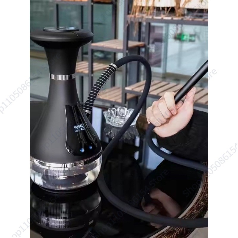 Smart LED electronic hookah adjustable temperature no need for carbon Large smoke Good taste Gift