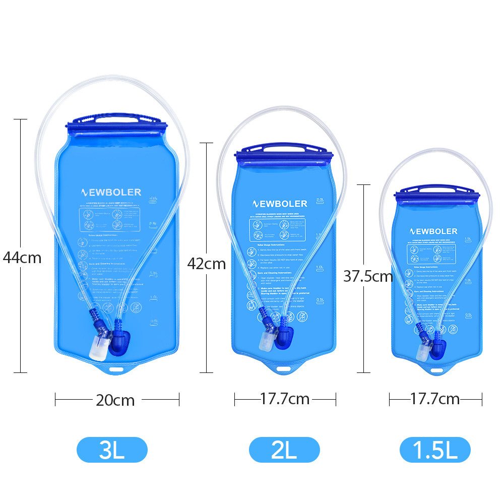 1.5L 2L 3L Water Bag Sports Backpack Bicycle Riding Water Bag Portable Food Grade Outdoor Drinking