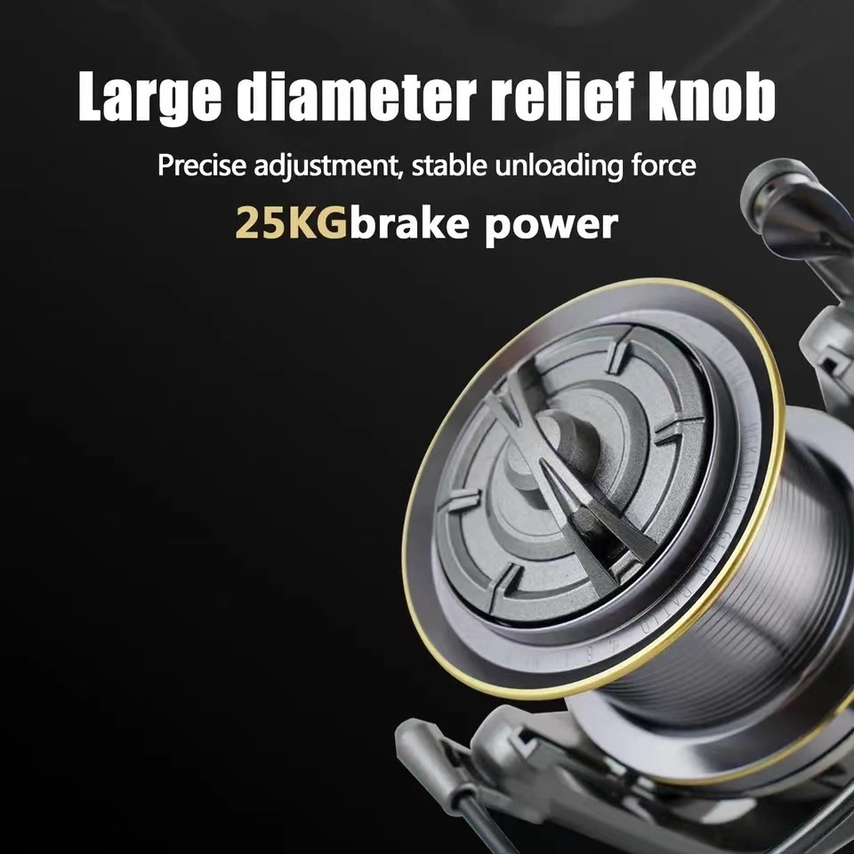 NGK Stainless Steel Bearing Spinning Fishing Reel 8000 9000 10000 12000 14000 25KG Powerful Reel