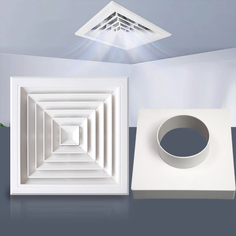 Ceiling Diffuser Square Ventilation Fan Ducting Ventilation Grill Cover Air Conditioning Outlet Vent