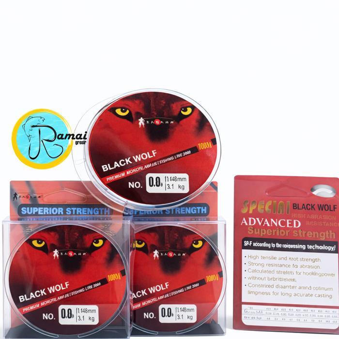 Senar Pancing Nylon Red Wolf Usa 100 Meter