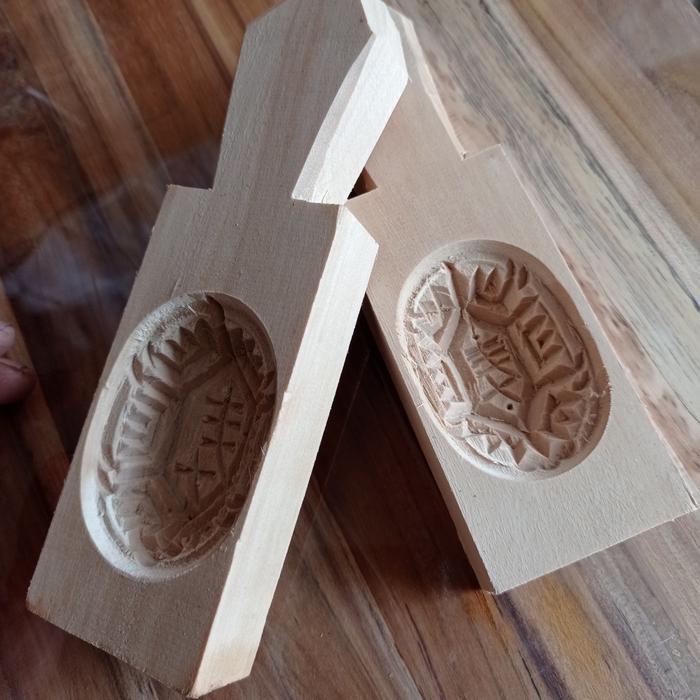 cetakan kue ku kayu *