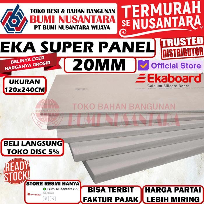 Papan GRC 20MM 120x240CM Super Panel Eka Board Silica Metric 20 MM 120 x 240 cm 1,2mx2,4m Papan