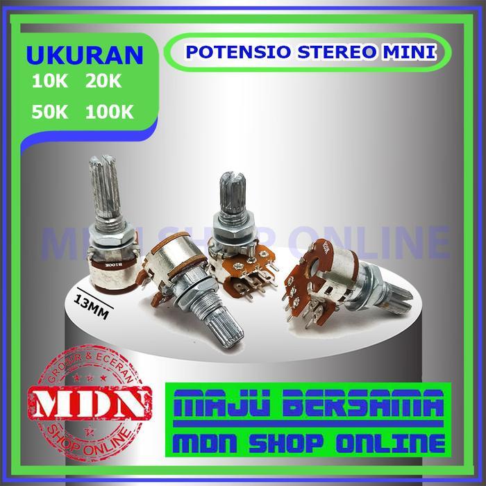 Potensio Mini 10k 20k 50k 100k stereo Bagus