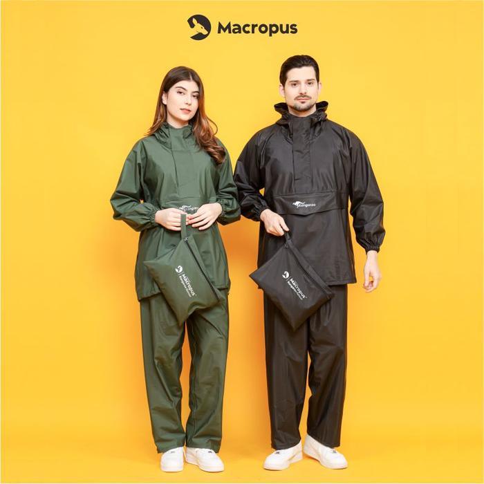 Kangaroo Raincoat Jas Hujan Anti Bocor Jas Hujan Kangguru Jas Hujan Setelan Mantel Hujan Jas Hujan