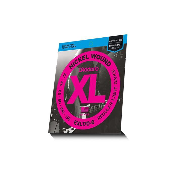 Ready D'Addario Bass Guitar String Long 6 String Exl-170-6 By Dawai Jiwa