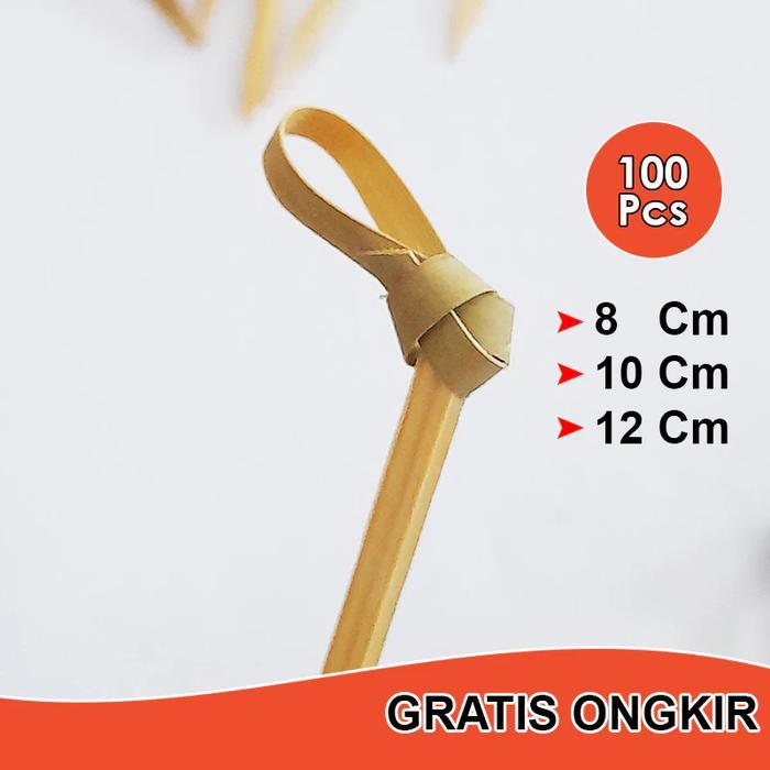 TUSUKAN BUAH COCKTAIL / SKEWER BAMBOO100PCS