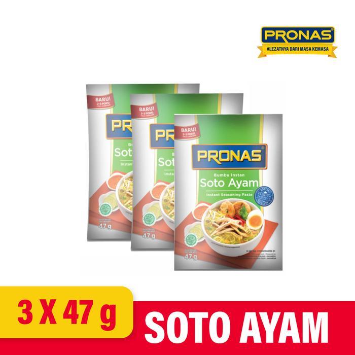 Terlaris Pronas Bumbu Soto Ayam 47 G Bundling 3 Pcs