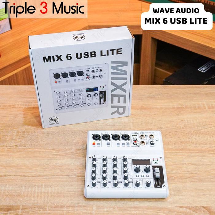 WAVE AUDIO MIX6USB LITE MIX 6 USB personal monitor mini mixer usb soundcard LIVE STREAMING