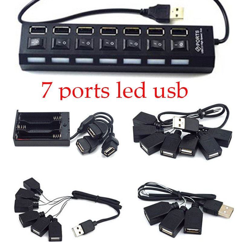 Set Aksesori Lampu LED DIY Blok Bangunan Jalan Hitam dengan 7 Port USB untuk Kit Lampu LED 10220 102
