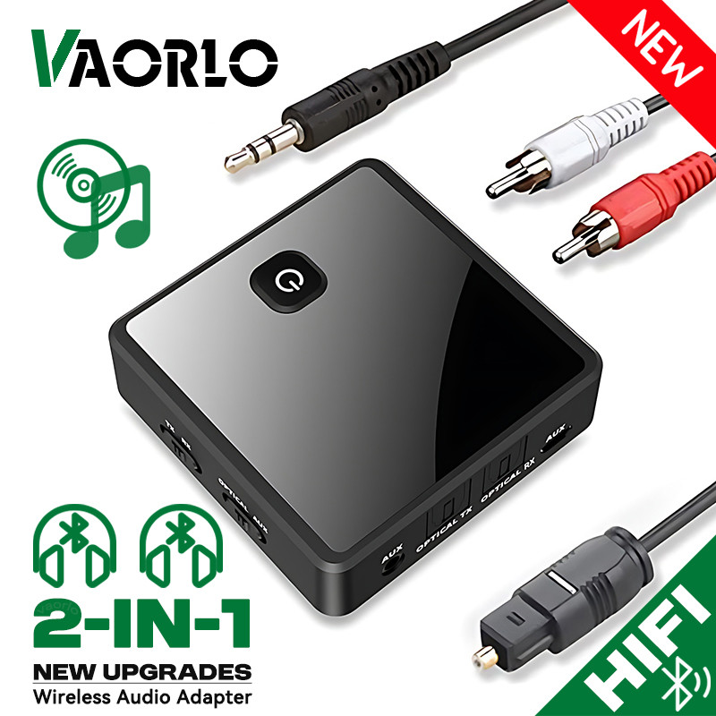 Low Latency Bluetooth Audio Transmitter Receiver 3.5mm AUX Jack Optical SPDIF Hifi Wireless Audio