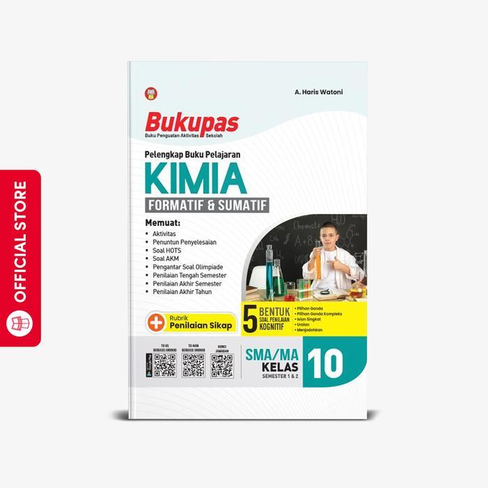 Yrama Widya - Bukupas Kimia SMA/MA Kelas 10, 11, 12 (Buku Latihan Kurikulum Merdeka)