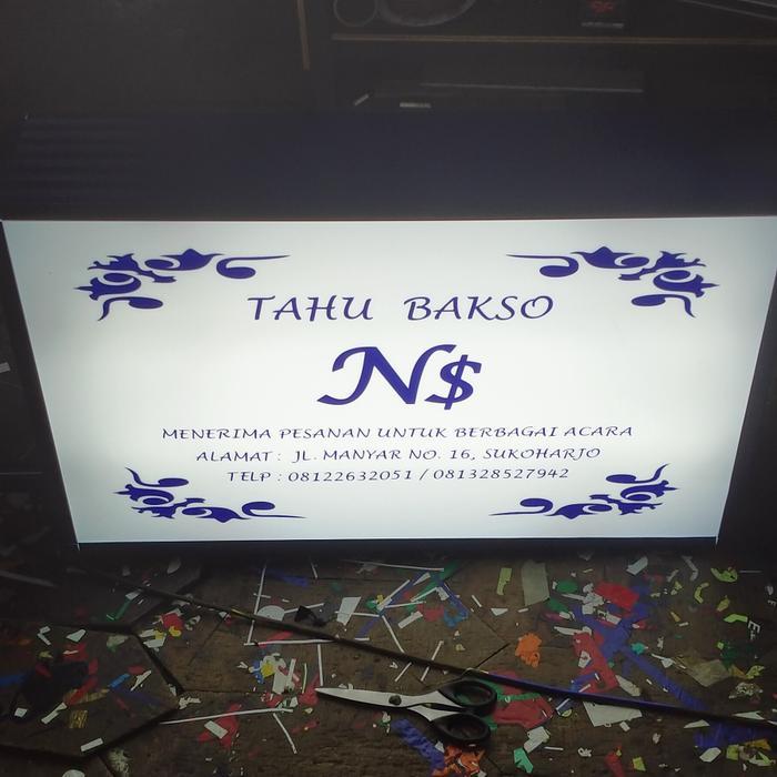Bill Board/Plang Nama Dan Neon Box 40X60 Tbk