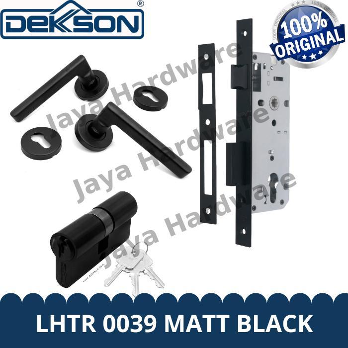 Handle Dekkson Gagang Pintu Kayu Dekson LHTR 0039 Black Hitam