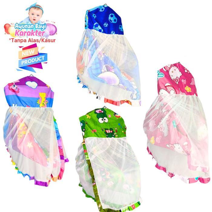 [New] Ayunan Bayi Karakter Set - Ayunan Bayi Manual Motif Karakter Bandulan Ayunan