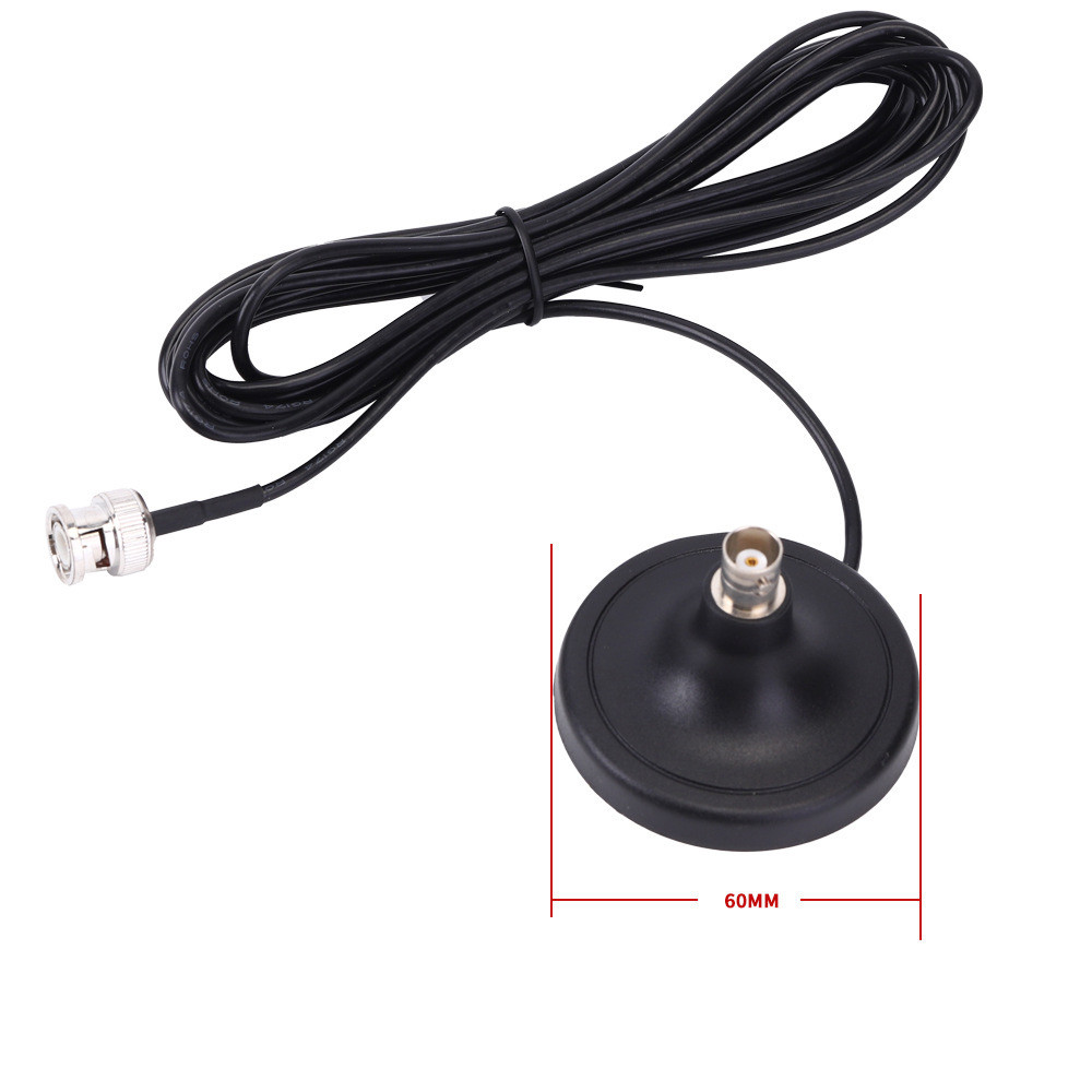 BNC Male and Female Antenna Magnetic Base 3 Meters Extension Cable RG174 for Q9 Wireless Microphone