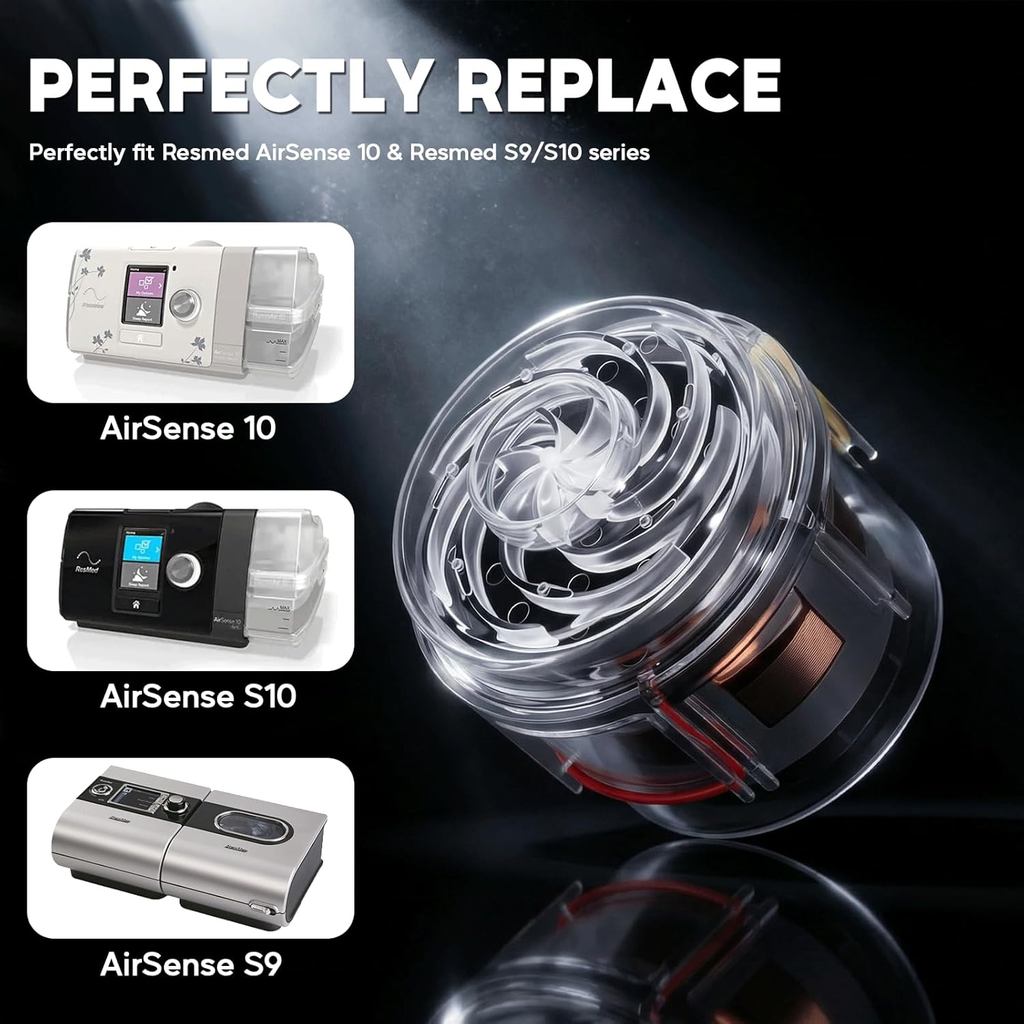 CPAP Machine Motor Compatible with ResMed AirSense 10 S9 S10 Series BiPap AutoSet Airstart AirCurve