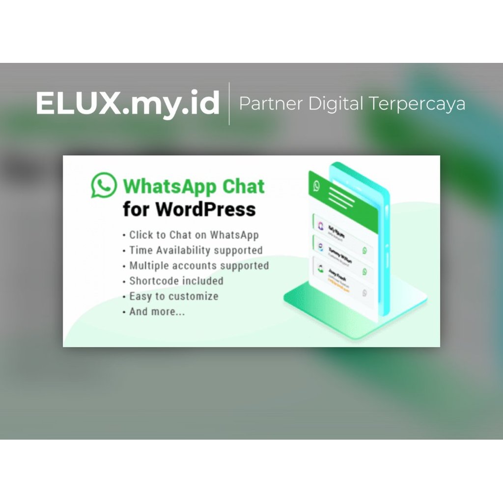 Whatsapp Chat Wordpress Plugin Original Unlimited Domain Lifetime