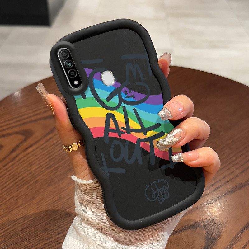 Casing Untuk OPPO A31 2020 A8 Case Casing Bahasa Inggris Rainbow pola HP Cesing lunak Silikon Softca