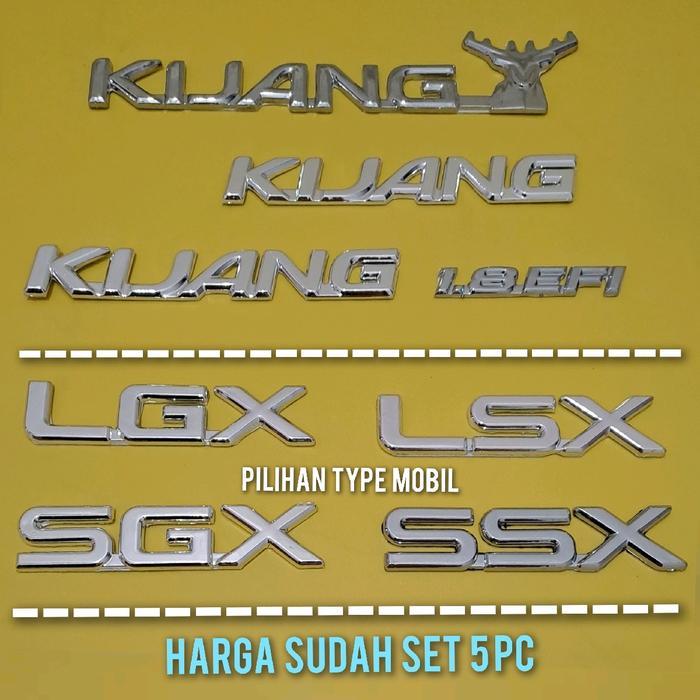 EMBLEM MOBIL KIJANG KAPSUL SUDAH 5PC EMBLEM BARU