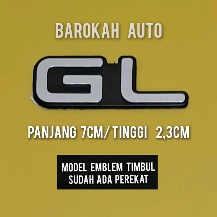 EMBLEM GL UNTUK TOYOTA COROLLA GL DISKON
