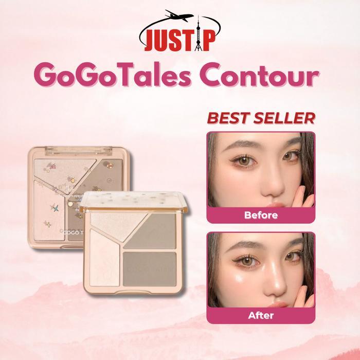 (BPOM ORI) Gogo Tales Contour Gogo Tales Highlight Contouring Pallete