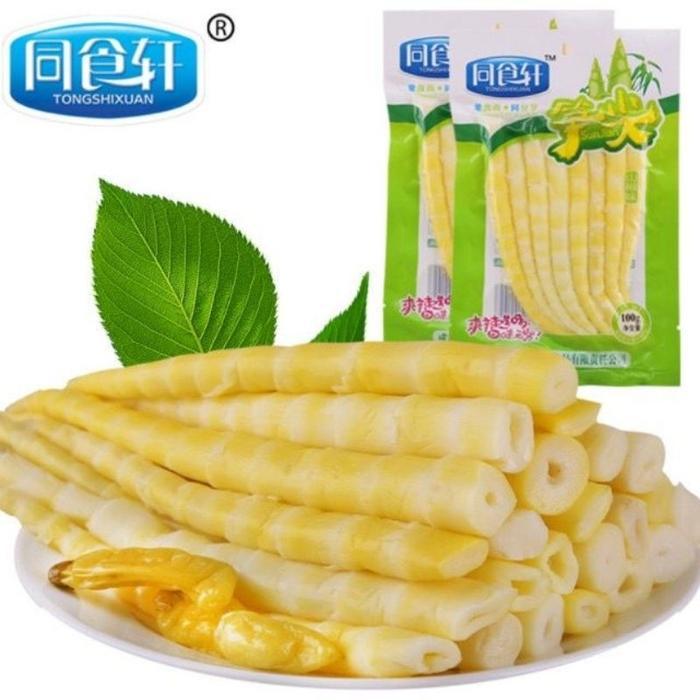 Cemilan Bamboo Shoot Snack Bambu Pedas 100Gr Camilan Cina Viral Termurah