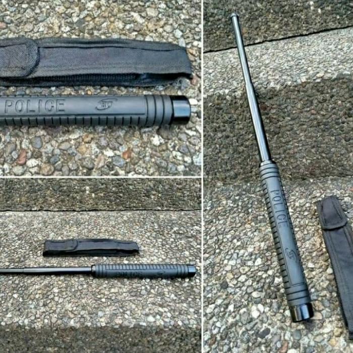 FREE ONGKIR Baton Stick Police Tongkat besi polisi hitam