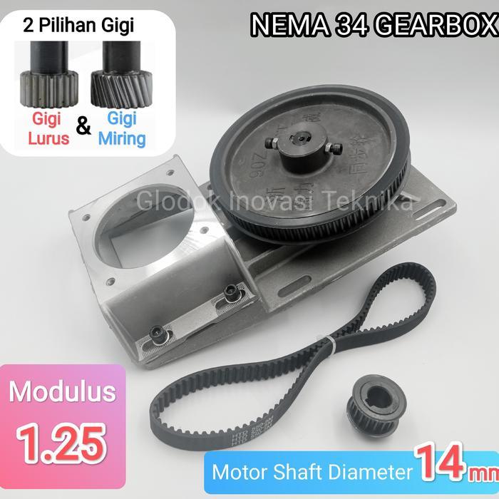 Gearbox gear box rack pinion CNC nema 34 motor stepper