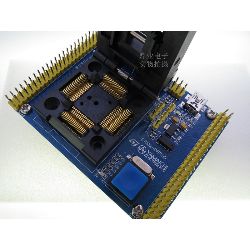 CLAMSHELL STM32 STM32L LQFP100 YAMAICHI IC BURNING SEAT ADAPTER TESTING SEAT TEST SOCKET TEST BENCH