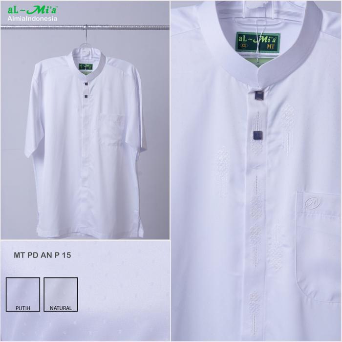 Baju Koko Al-Mia ANP-15 Lengan Pendek Jumbo
