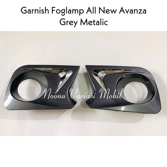 COVE RING FOGLAMP LAMPU KABUT MOBIL TOYOTA ALL NEW AVANZA / ALL NEW XENIA 2 PCS WARNA ABU ABU HARGA